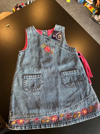 Robe en jean bleu