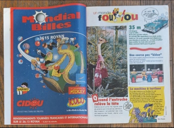 Ancien journal de mickey avec cadeau calendrier films 1997 N°2324 vintage - photo numéro 5