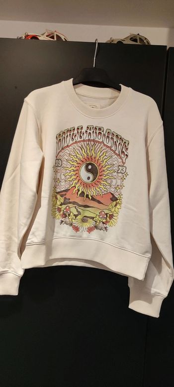 Pull sweat crème motifs Billabong