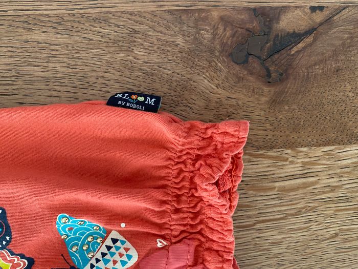 Jolie blouse corail papillons 5 ans Boboli - photo numéro 3