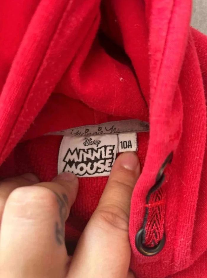 Sweat a capuche minnie 10ans - photo numéro 4