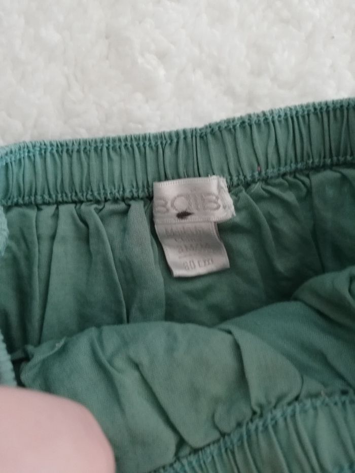 Jupe short verte fille obaibi 3 mois - photo numéro 2