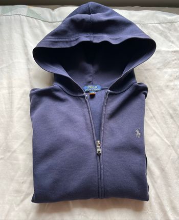 Sweat Ralph Lauren zippé bleu 🔵, à capuche