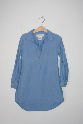 Robe chemise ou tunique en jeans 6/7 ans
