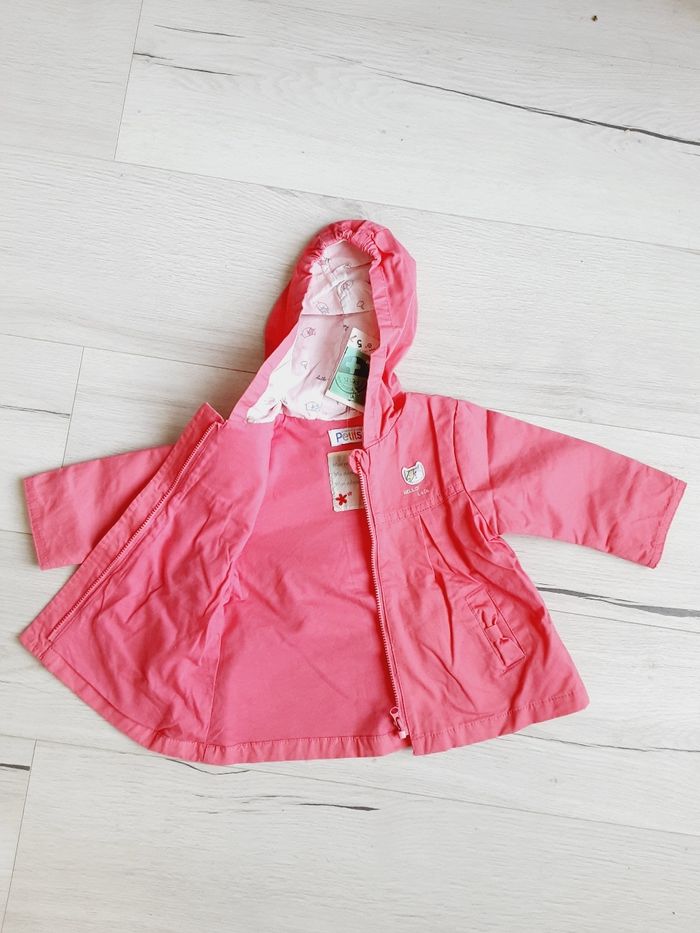 Vêtement bébé fille veste blouson rose La compagnie des petits 6 mois Neuf - photo numéro 2