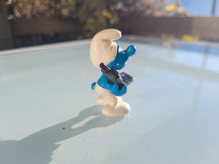 Figurines anciennes Les Schtroumpfs : qui se lave, téléphone, bébé S. Trèfle 🍀 - photo numéro 11