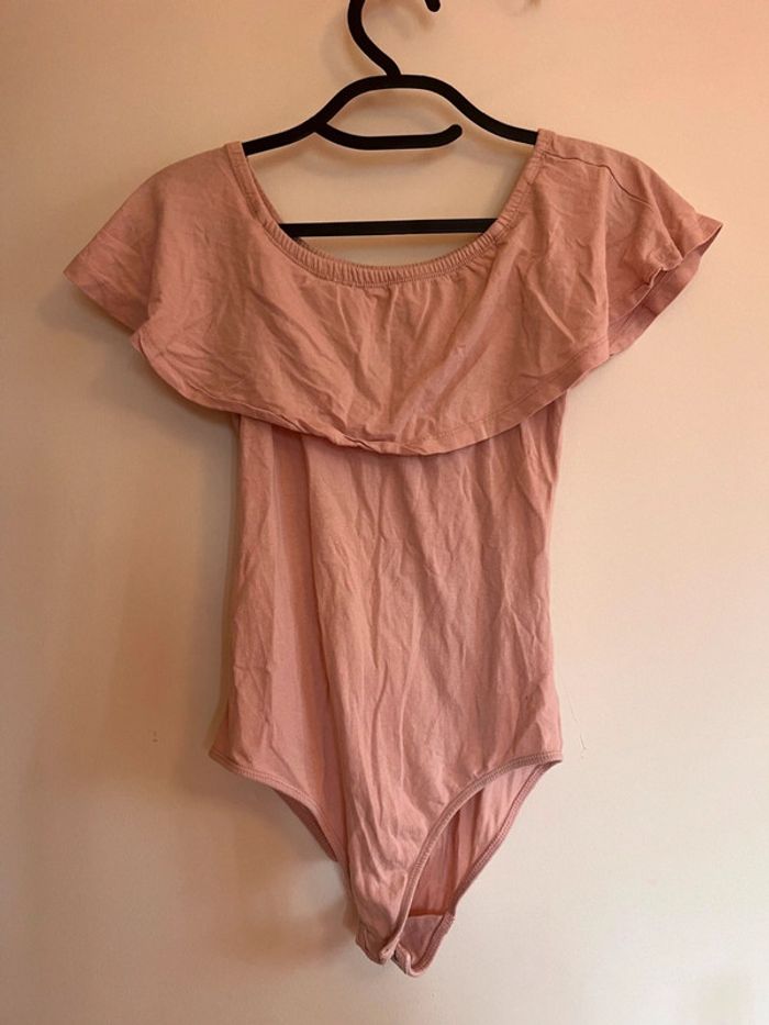 Body col bateau rose jennyfer taille M