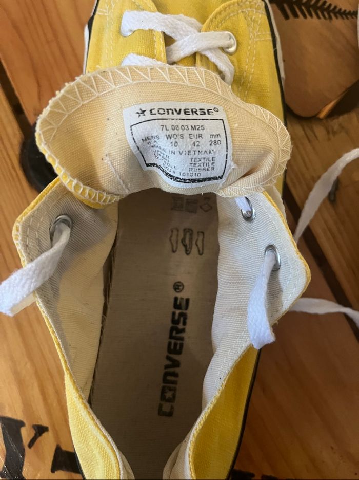 Converse jaune - photo numéro 4