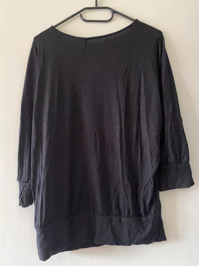 T-shirt manches 3/4 « wake up and be awesome » Jean Pascale Taille S - photo numéro 2