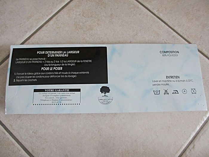 Voilage blanc motif paysage avec étang, cygnes et moulins à vent Décorêve - photo numéro 9