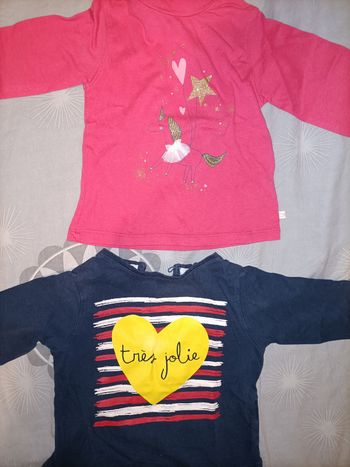 Lot de 6 t-shirts manche longue pour fille