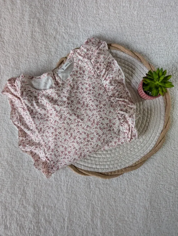 🌸 Blouse fleurie Mango – 12 ans