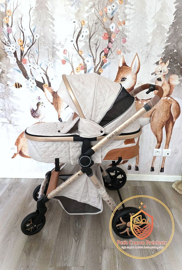 Poussette 3-en-1 Magic ZC Blanche / Neuve / Vendeuse déclarée dans la puériculture. - photo numéro 3
