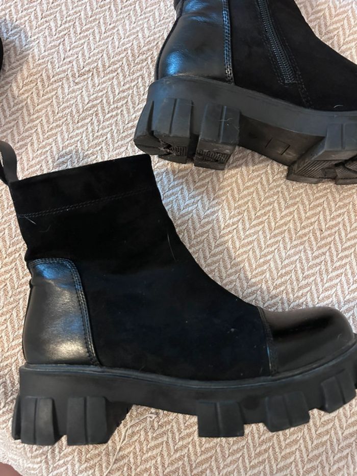 Bottines effet daim taille 38 - photo numéro 2
