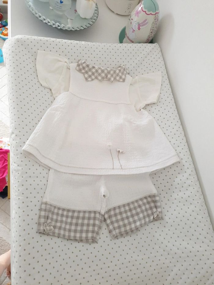 Ensemble cérémonie bebe fille