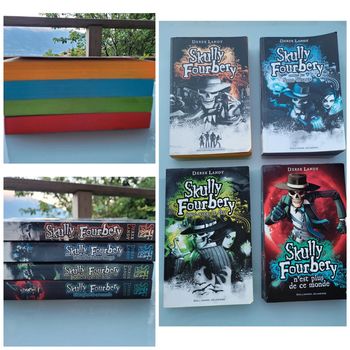 Lot de 4 livres Skully Fourbery, Derek Landy, Gallimard Jeunesse, tomes 1 à 4