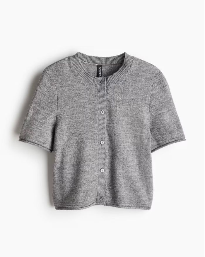 Gilet à manches courtes en maille fine H&M - photo numéro 3