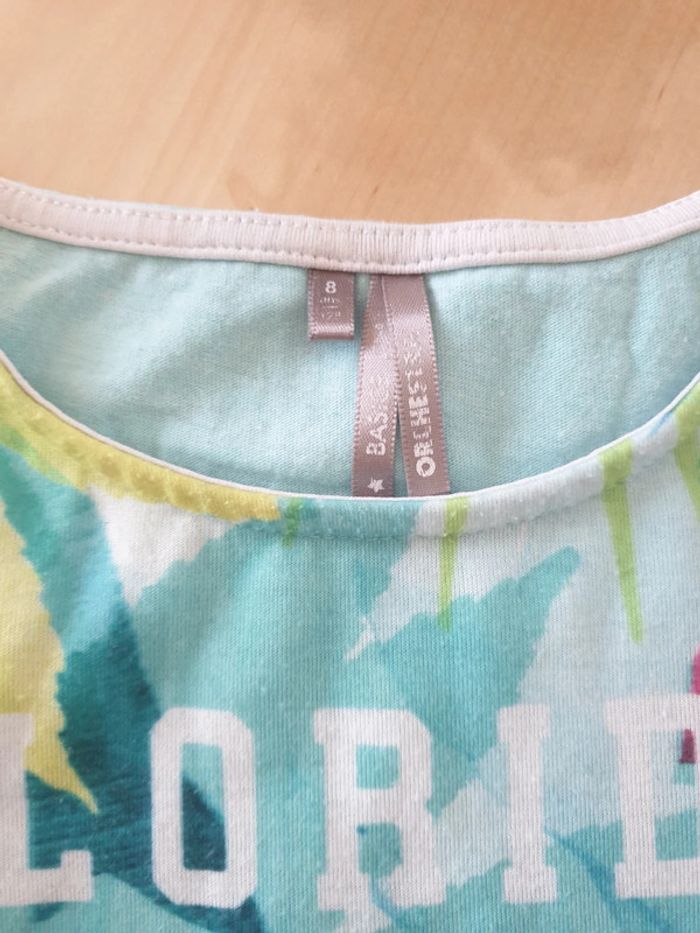 T-shirt fille 8 ans perroquet toucan - photo numéro 2