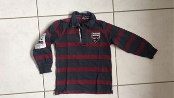 Polo garçon rayé 5/6 ans TAO U11