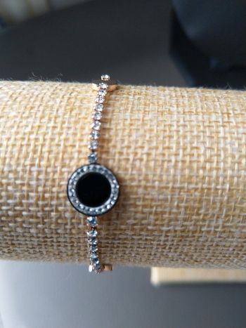 Bracelet strass acier inoxydable