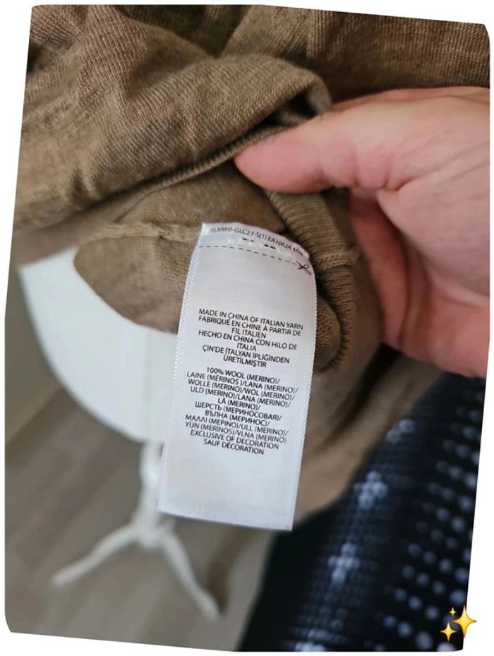 Pull 100% laine Ralph Lauren marron clair xl - photo numéro 4