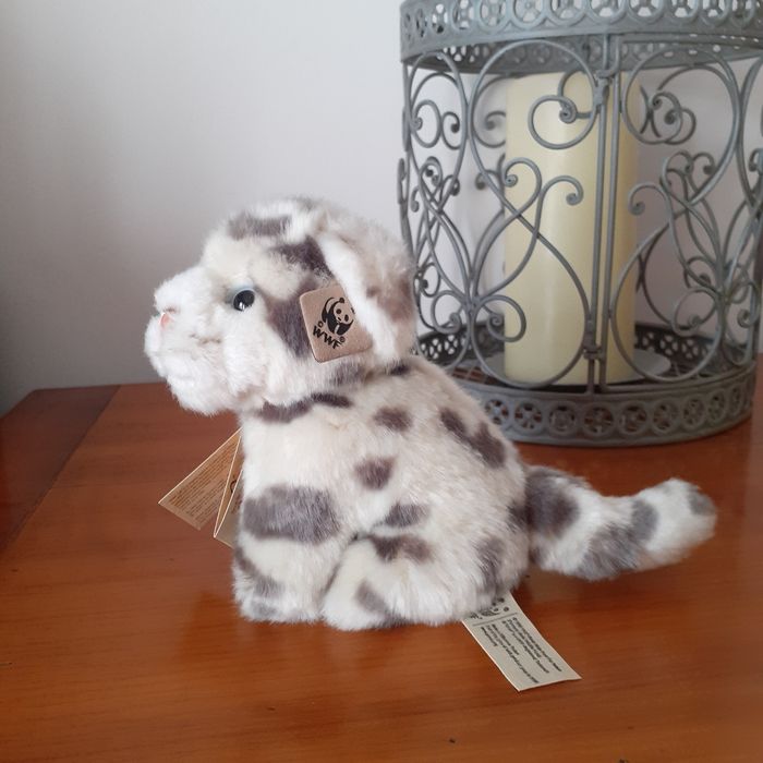 Neuf: WWF/ Peluche Bébé Panthère des neiges - photo numéro 2