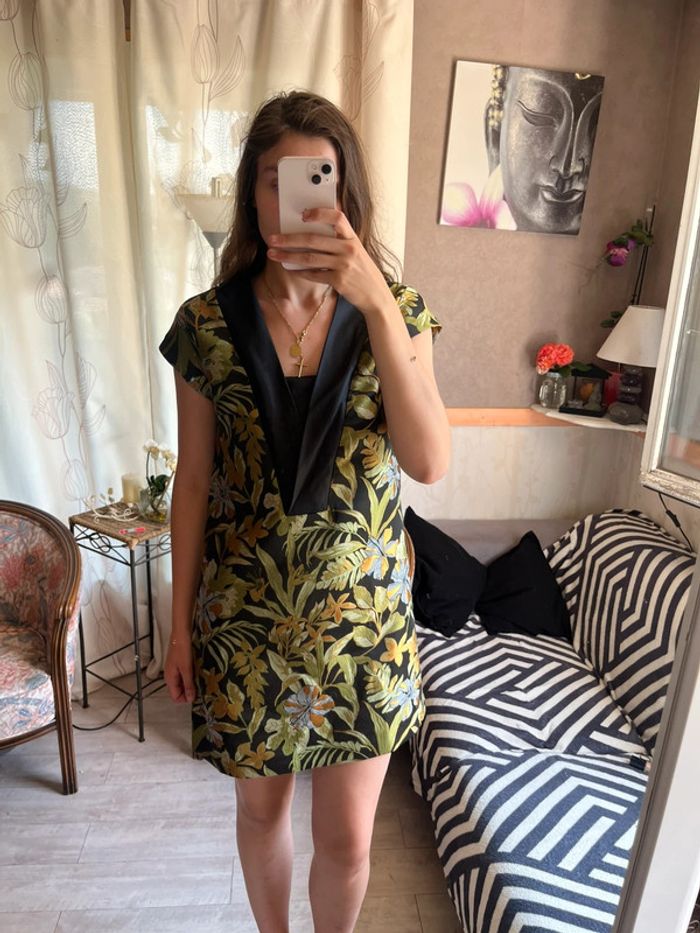 Robe vintage soie Cop copine bohème champêtre country - photo numéro 2