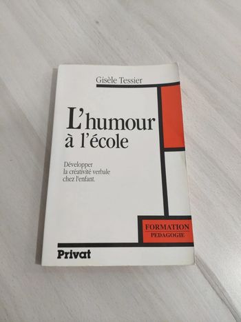 Livre formation pédagogie L'humour école développer créativité verbale enfant Tissier
