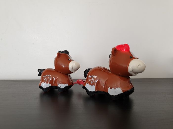 Tut tut animo duo "Rafale papa cheval + Galopin son bébé poulain" VTech - photo numéro 2