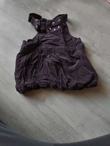 Robe velour marron