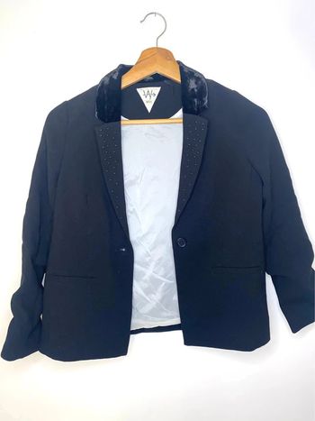 Blazer noir velours