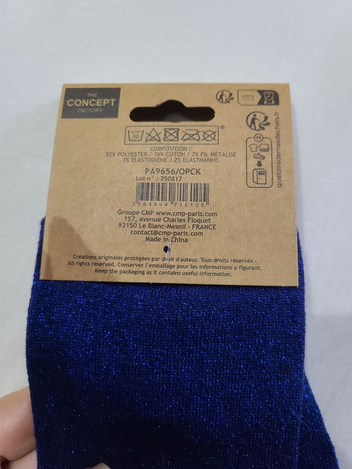 Chaussettes à paillettes taille 36 à 41  "mamie gâteau"