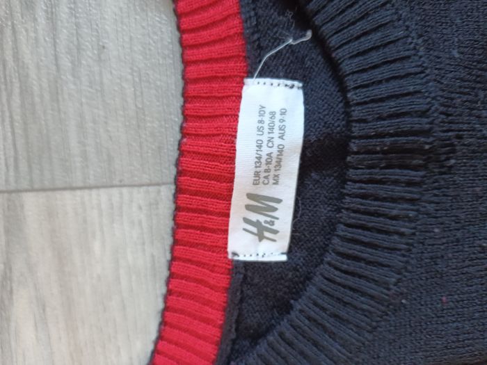 pull noel noir 8 ans 9 ans 10 ans pere noel  garcon - photo numéro 2