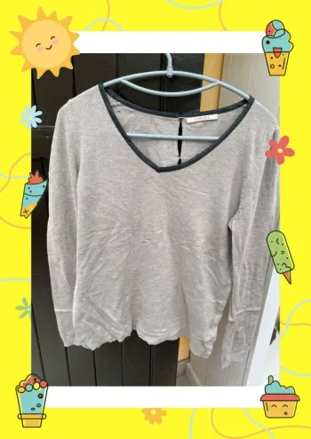 Pull col V Camaïeu M 38 L 40