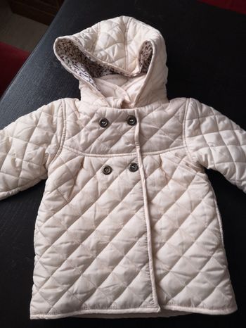 Manteau matelassé crème