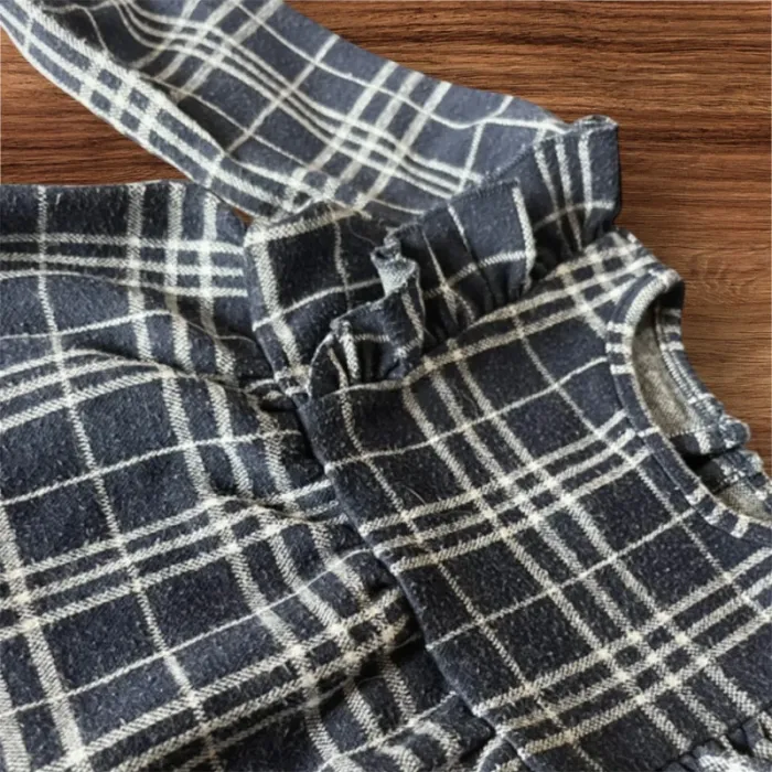 Robe bleu à carreaux - photo numéro 2