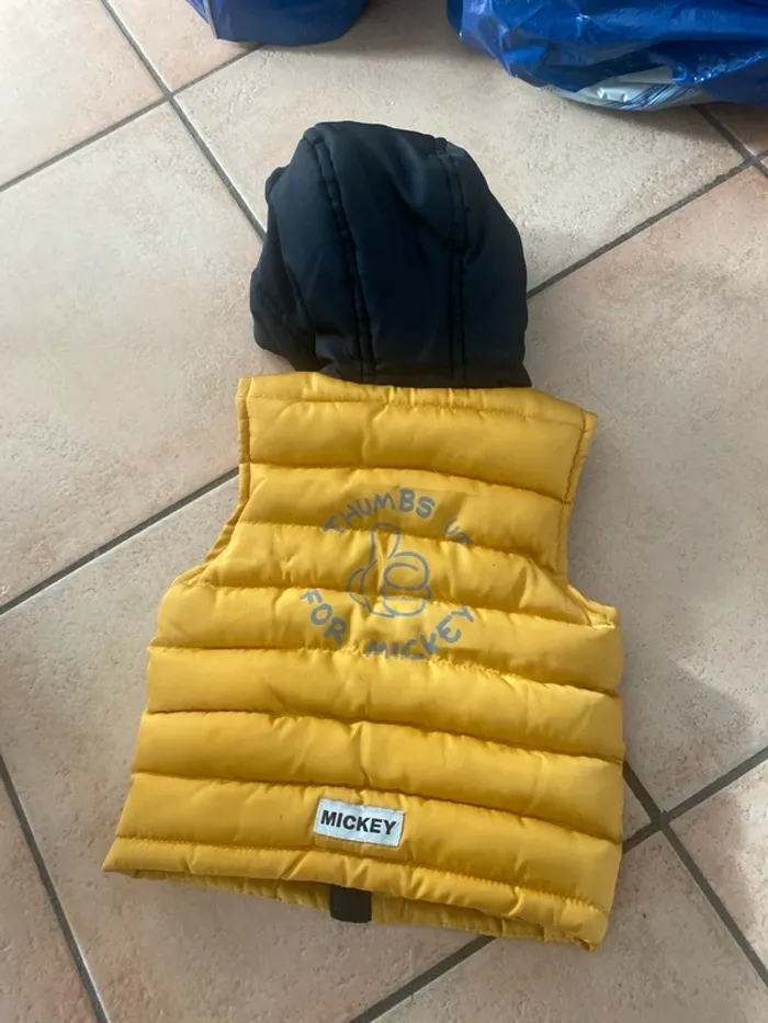 Doudoune sans manche hiver polaire bébé 9 mois manteau veste - photo numéro 3