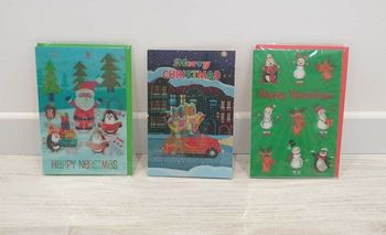 Lot de 3 cartes de Noël