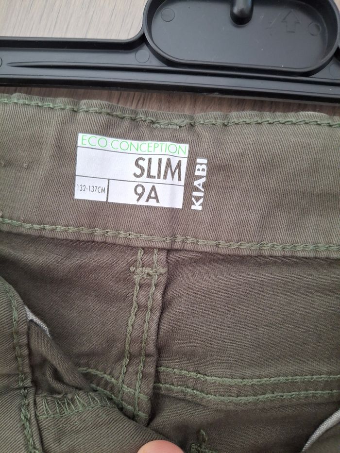 Pantalon garçon kaki slim - photo numéro 3