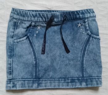 Orchestra jolie petite jupe jean effet délavé 2 ans