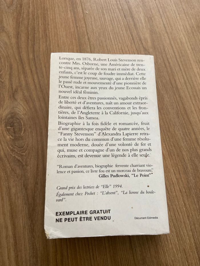 Alexandra Lapierre Fanny Stevenson entre passion et liberté - photo numéro 2
