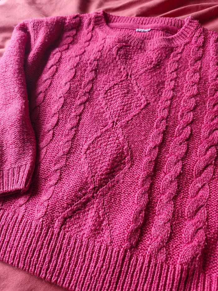 Très beau pull multi-torsades - photo numéro 2