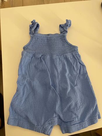 Combishort 12 mois bleu