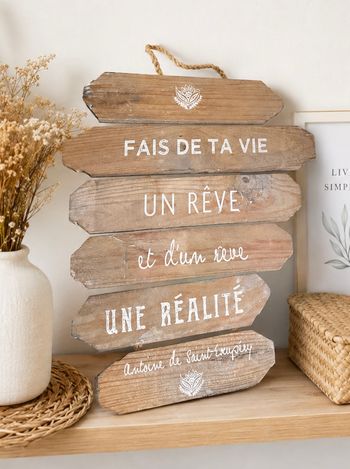 Panneau décoratif en bois