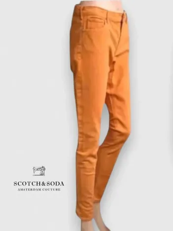 Jean Scotch & Soda maison scotch , coupe skinny , taille mi-haute ,extensible