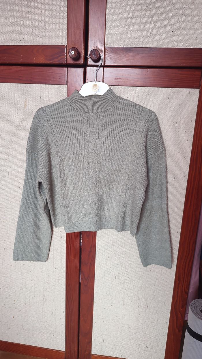 Pull vert amande taille XS