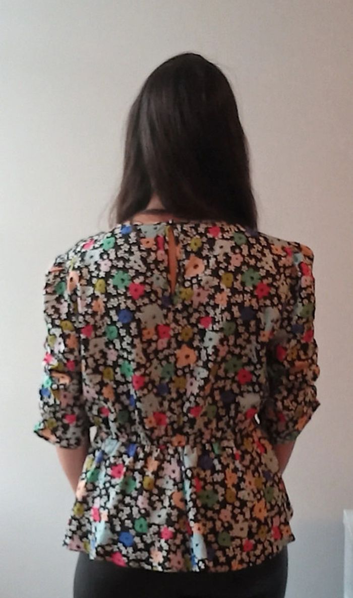 Top péplum à fleurs - photo numéro 2