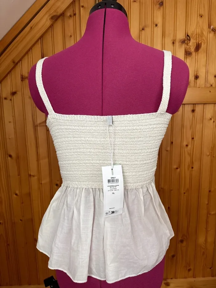 Top only monna cloud dancer  XL - Beige - photo numéro 3