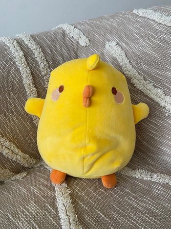 Peluche doudou 25cm Tommy Molang poussin jaune très bon état