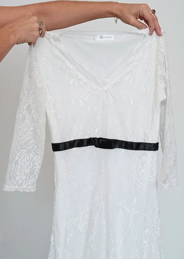 Robe longue dentelle blanche - photo numéro 9
